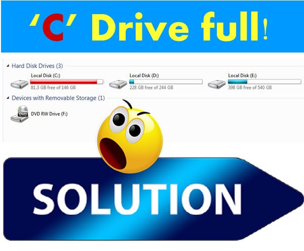 increase c drive size